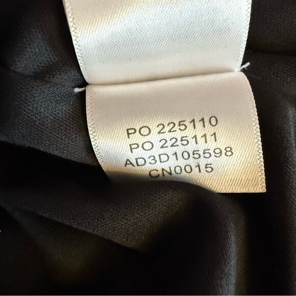 ADRIANNA BY ADRIANNA PAPELL Ponte Taffeta Drop Waist Flounce Dress Black Sz 12 - Picture 9 of 10